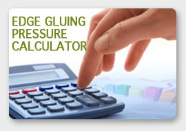 edge gluing pressure calculator